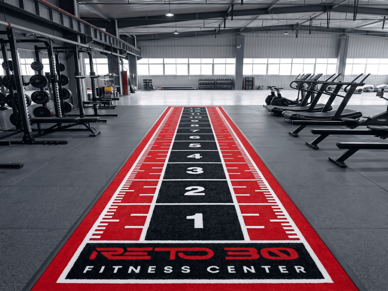 فحص محيط عشب الصالة الرياضية للتركيب الآمن